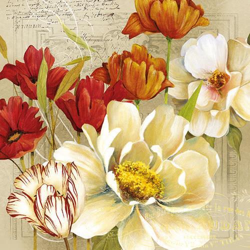 20 Servietten Coralie - Vintage Blumenmomente 33x33cm