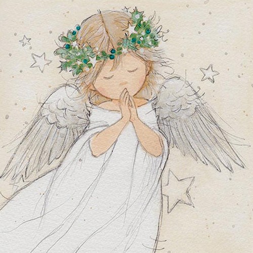 20 Servietten Praying Angel - Sanfter Engel im Gebet 33x33cm