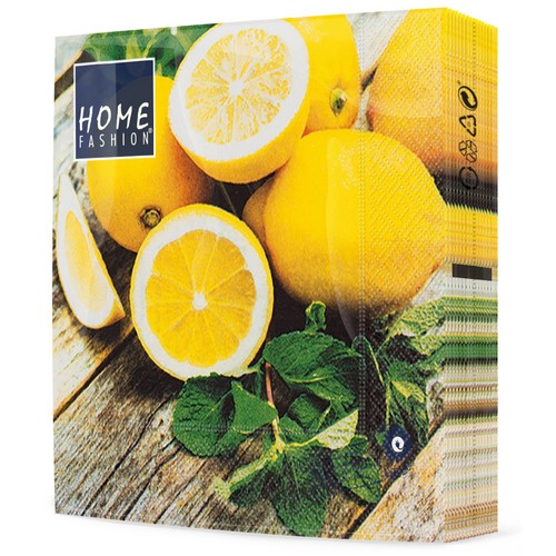 20 Servietten Lemon - Viele frische Zitronen 33x33cm