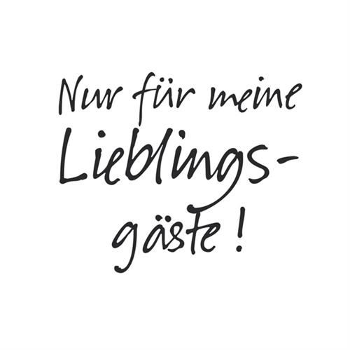 20 Servietten Lieblingsgäste 33x33cm