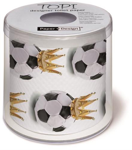 Toilettenpapier Rolle bedruckt Soccer King - Fußballkönig
