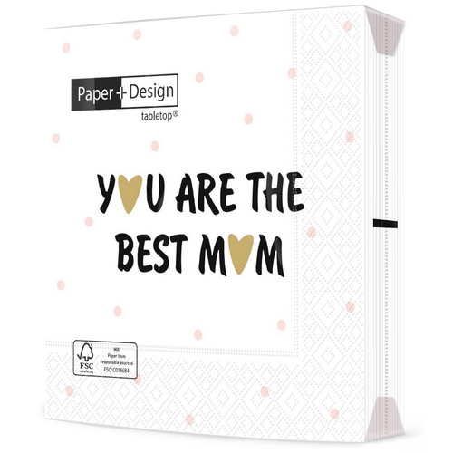 20 Servietten Best mum - You are the best Mum 33x33cm