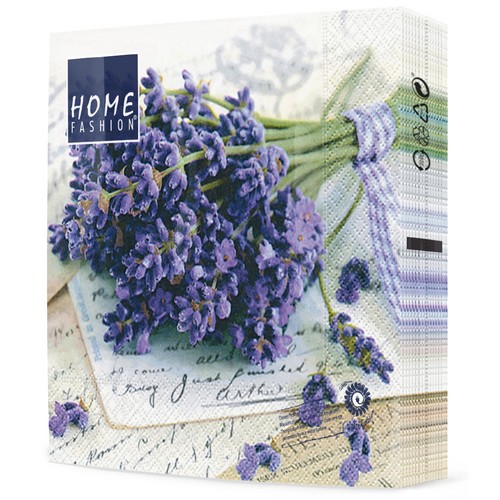 211384_Overview 20 Servietten Lavender Greetings - Lavendel grüßt 33x33cm