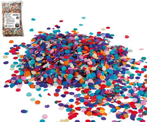 Konfetti bunt sortiert aus Papier 100g
