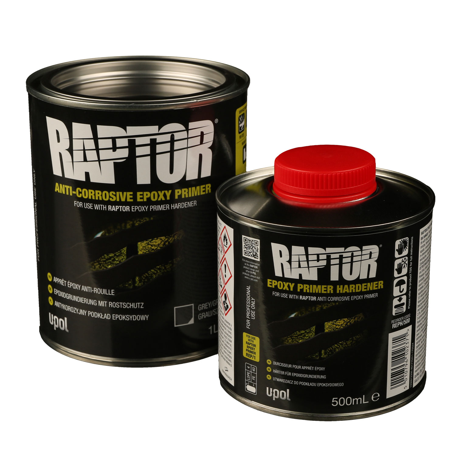 Raptor Anti-Corrosive Epoxy Primer grau + Härter Set