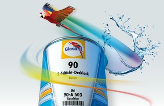 Glasurit Glassohydbasisfarbe 90-M-99/00 silber super fein