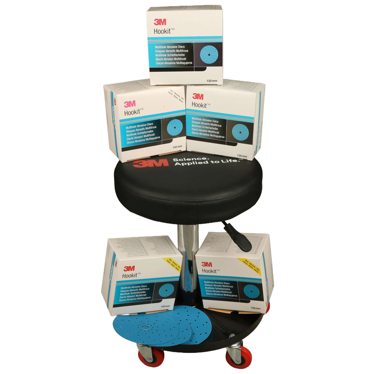 Aktionspaket 3M Hookit Blau Schleifscheiben Multihole 325U 150mm