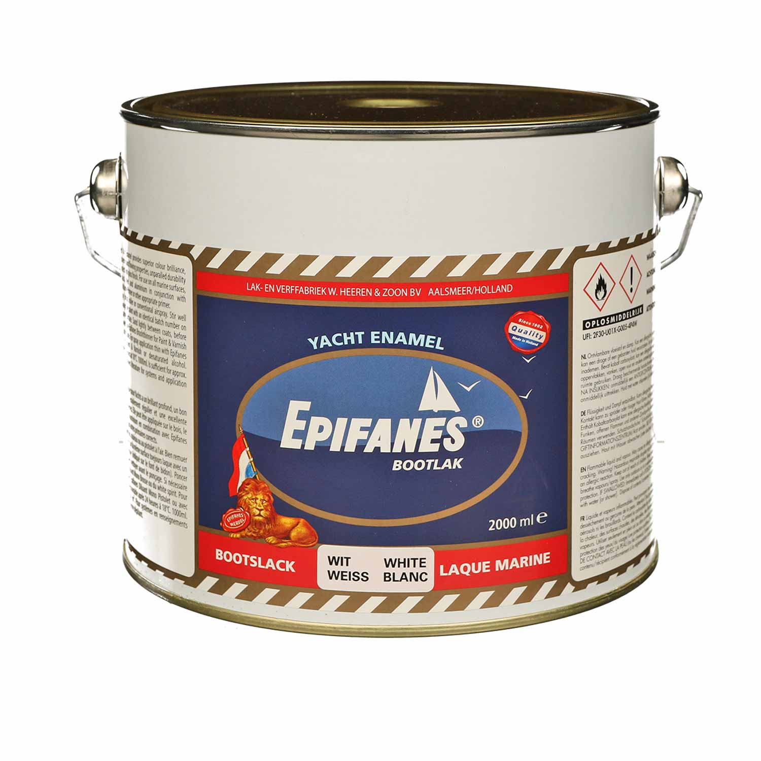 Epifanes Bootslack weiß 1-Komponenten E2-3, 2 Liter