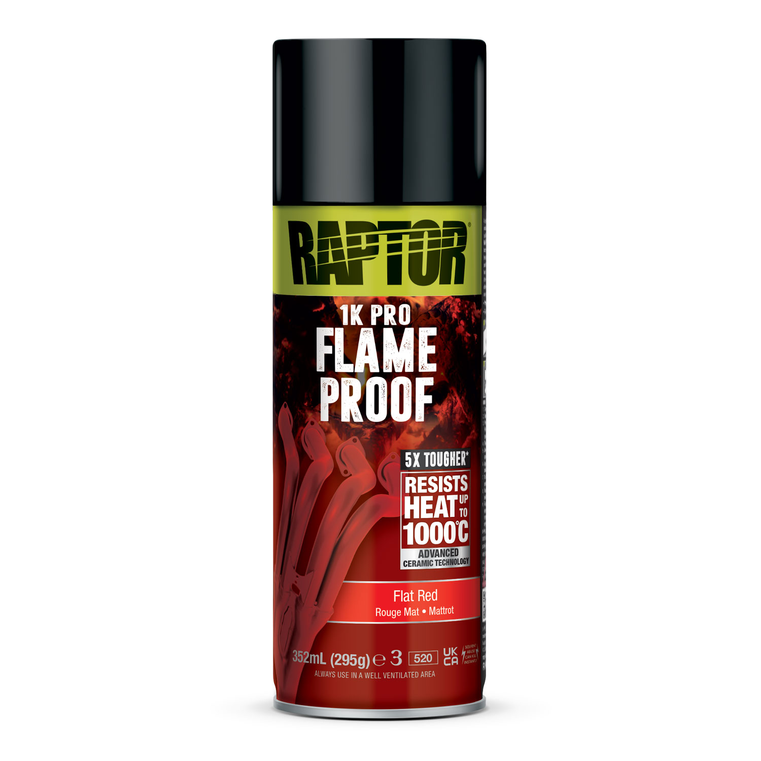 RAPTOR Flameproof feuerfester Lack 1000°C verschiedene Farben