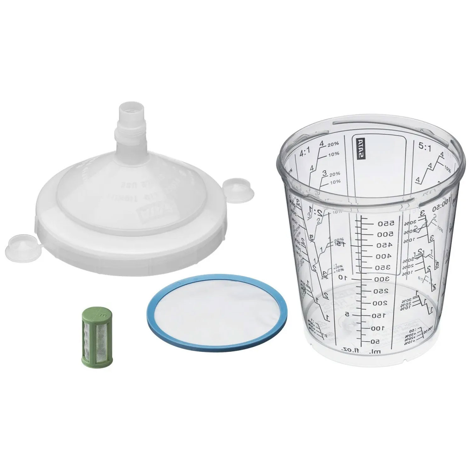 SATA RPS 0,6 L Bechersystem 125 my Flachsieb 50er Pack