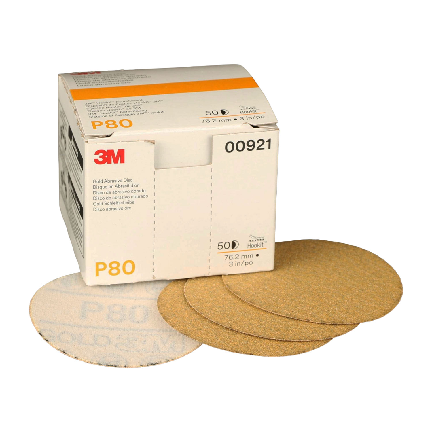 3M Hookit Gold Schleifscheibe 255P/236U 76 mm ungelocht