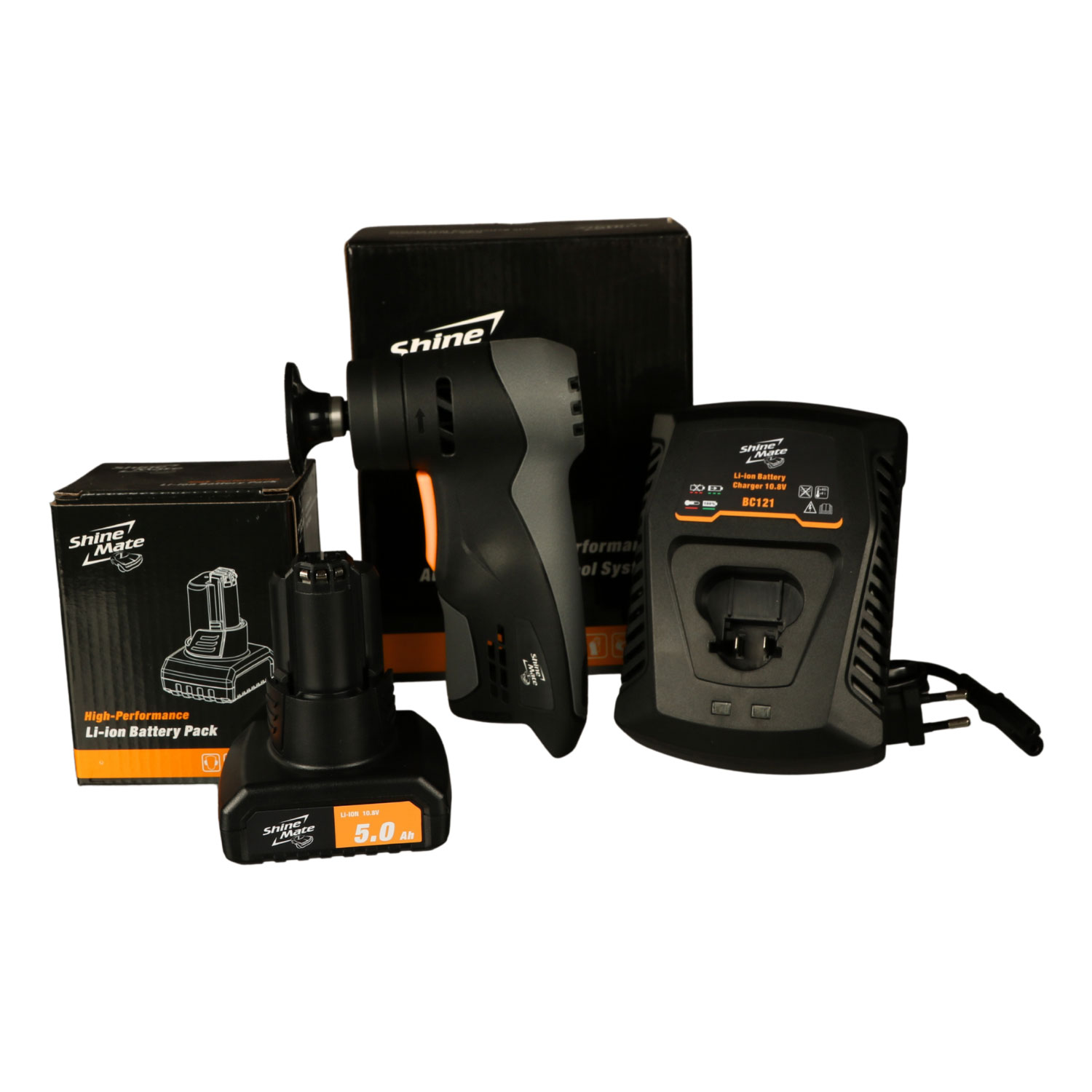 Shine Mate Roloc Akkuschleifer EB202A 10,8V inkl. Akku & Ladegerät