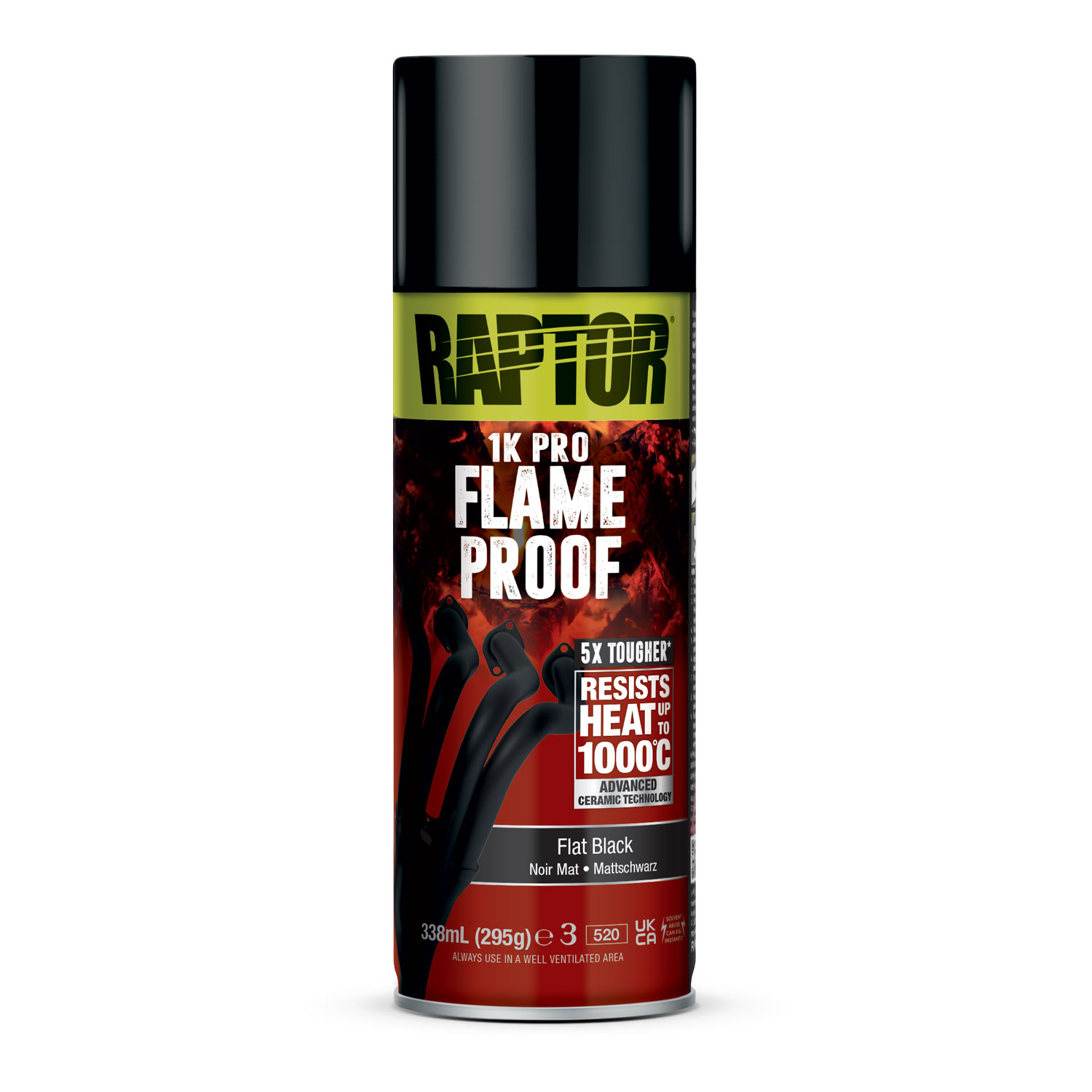 RAPTOR Flameproof feuerfester Lack 1000°C verschiedene Farben