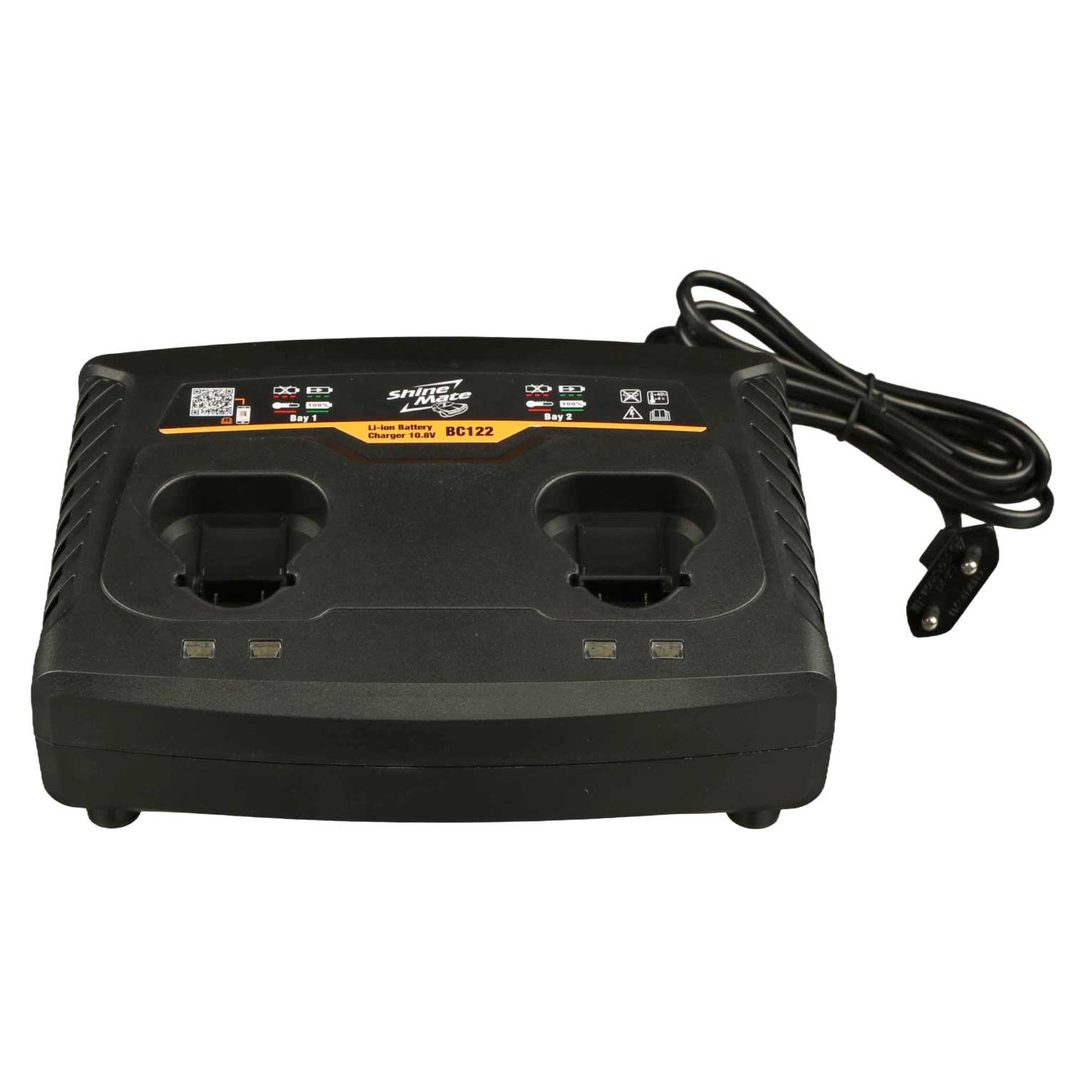 Shine Mate Akku Batterie Ladegerät BC122 für 2 Akkus 