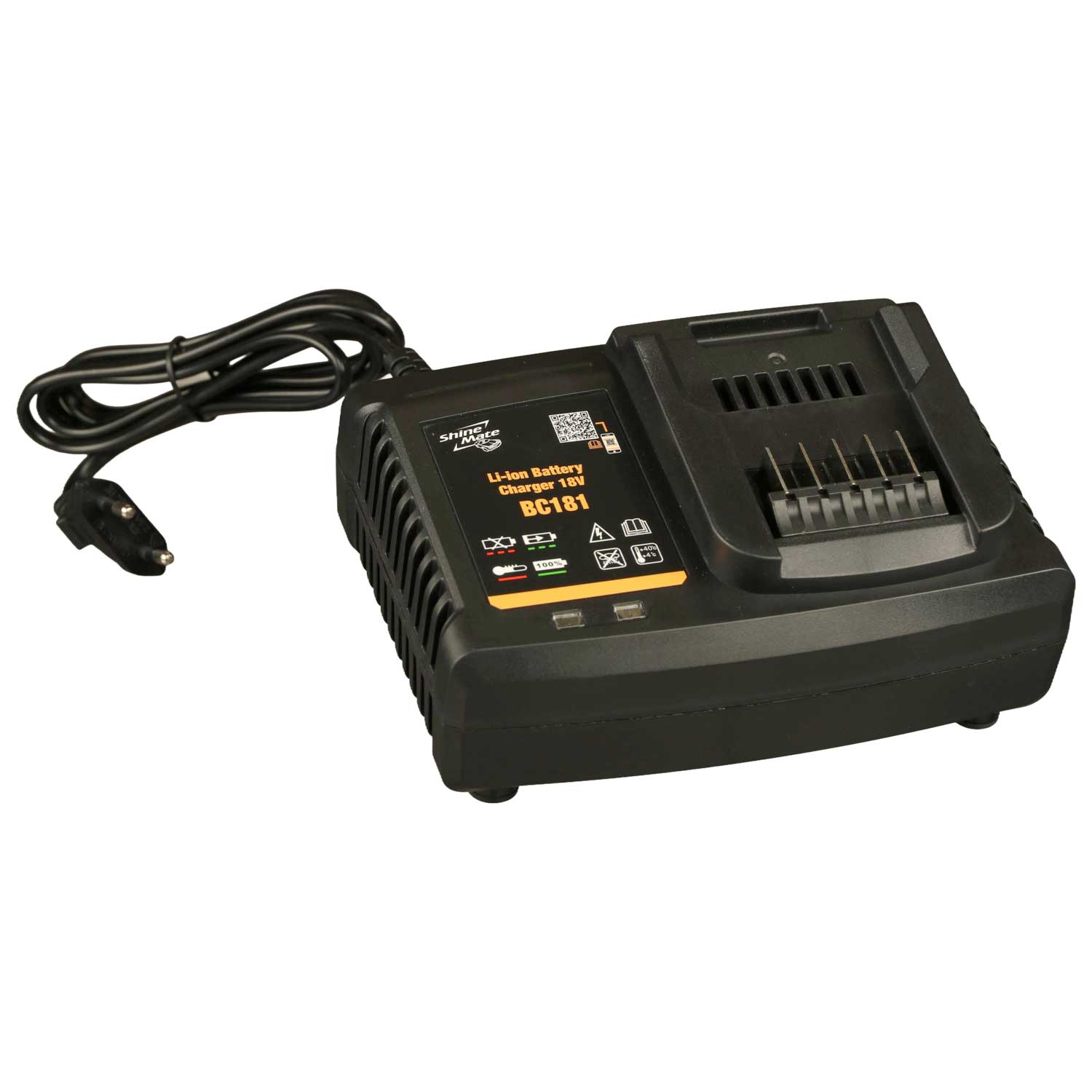 Shine Mate Akku Batterie Ladegerät BC181 für 1 Akku 18V