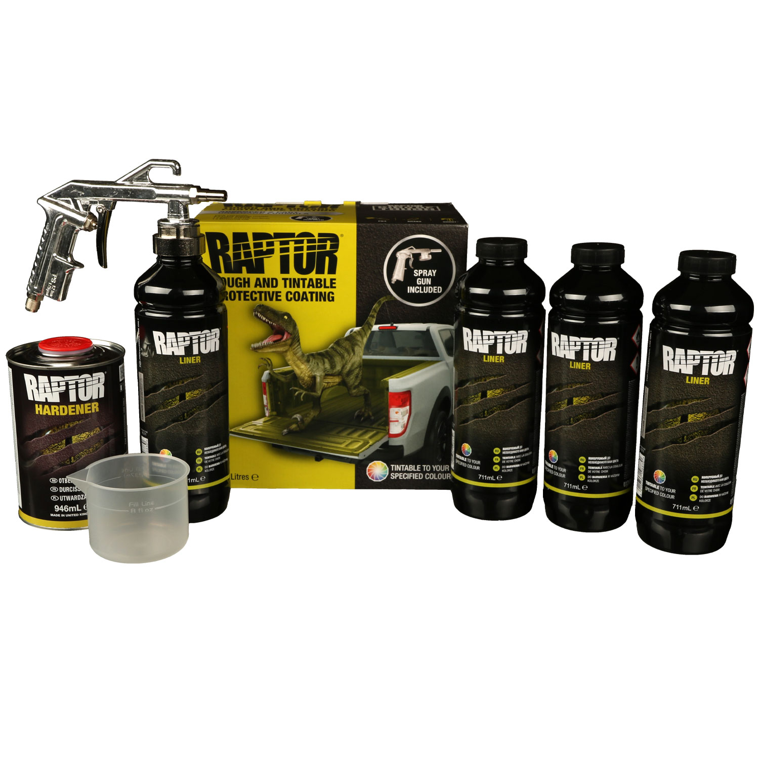 AKTION U-POL Raptor Liner Kit + Pistole Gun/1