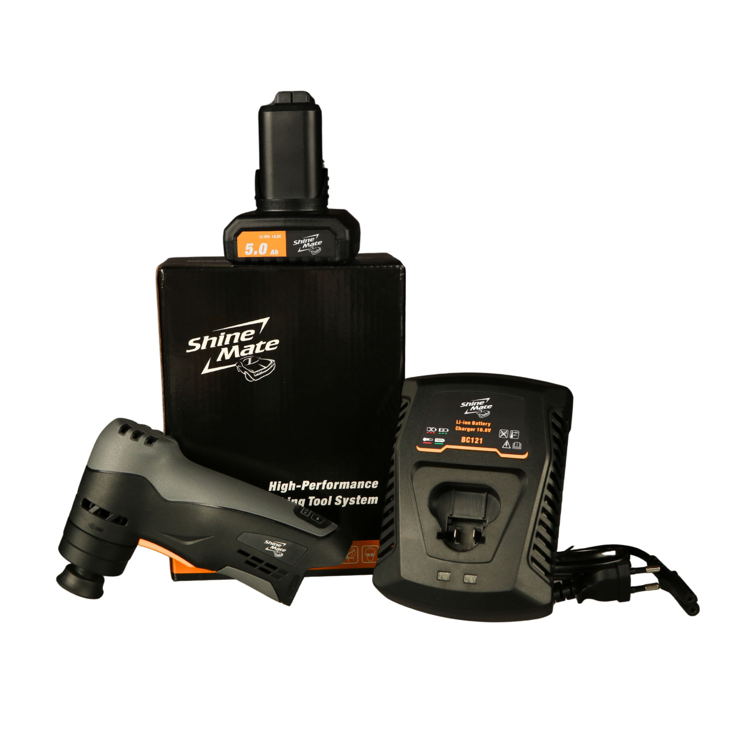 Shine Mate Akku Blütenschleifer EB201A-1/3 inkl. Akku & Ladegerät