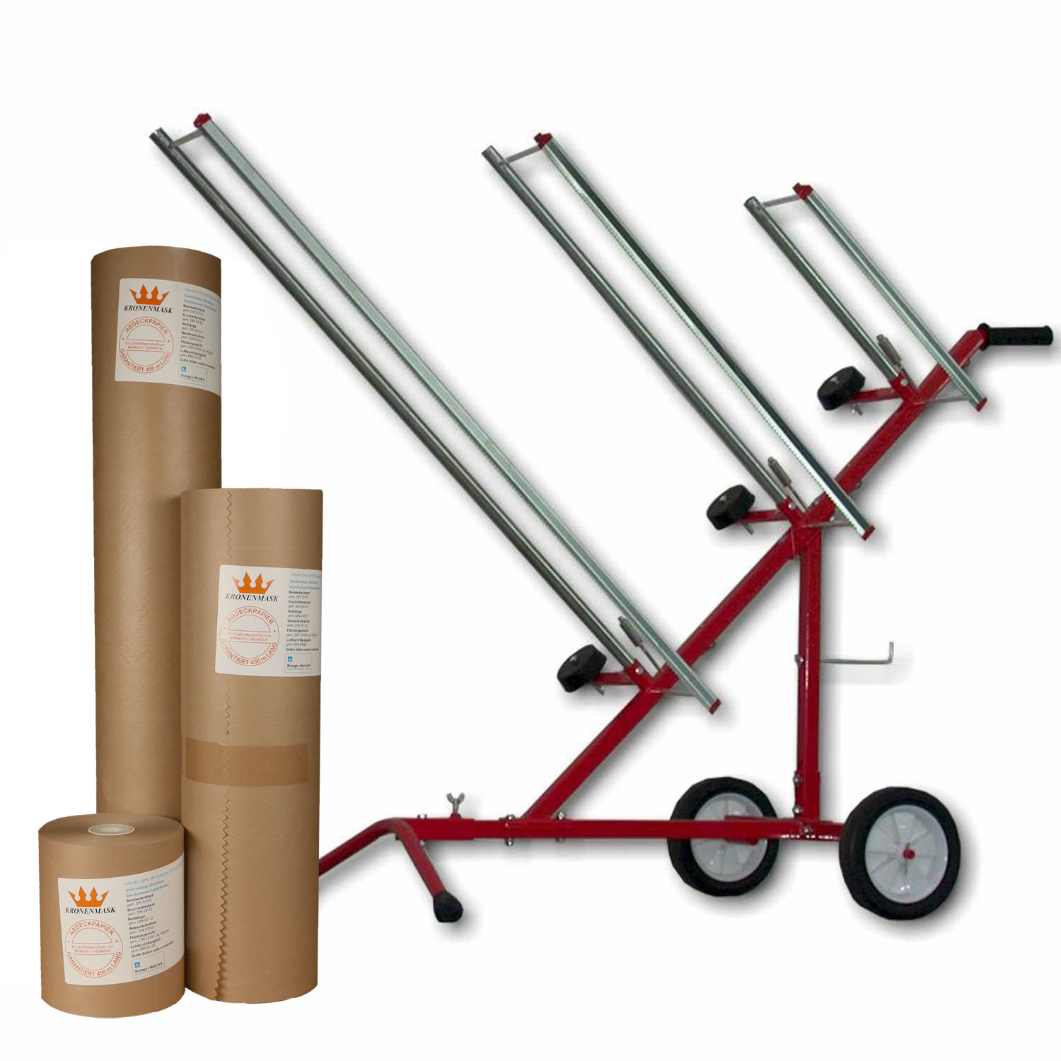 AllorA Papierständer plus 3 Rollen Abdeckpapier