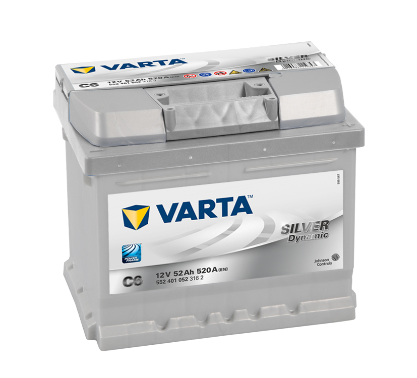 VARTA C6 Silver Dynamic 52Ah 520A Autobatterie 552 401 052