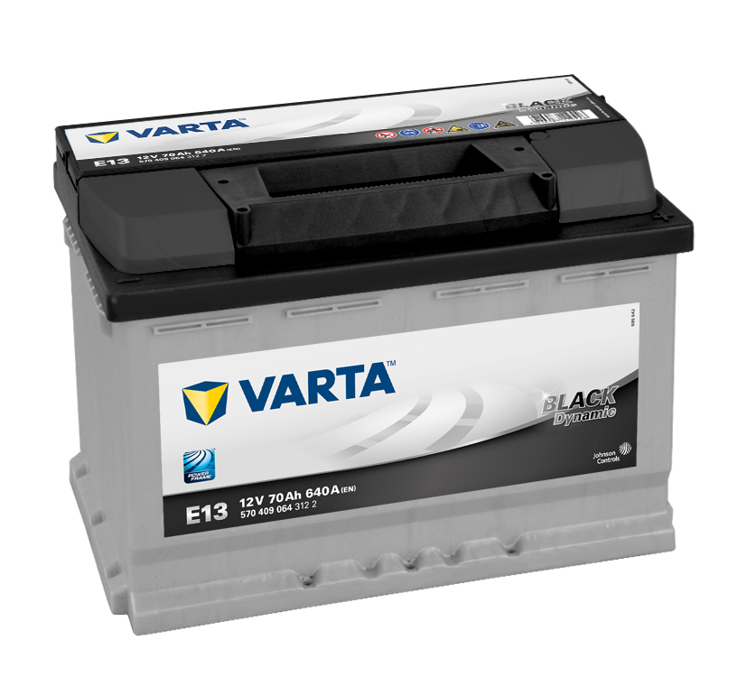 VARTA E13 Black Dynamic 70Ah 640A Autobatterie 570 409 064