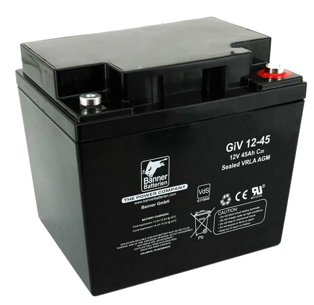 12V 45Ah 400A Auto Batterie Panther Black Edition P+45, Power Control