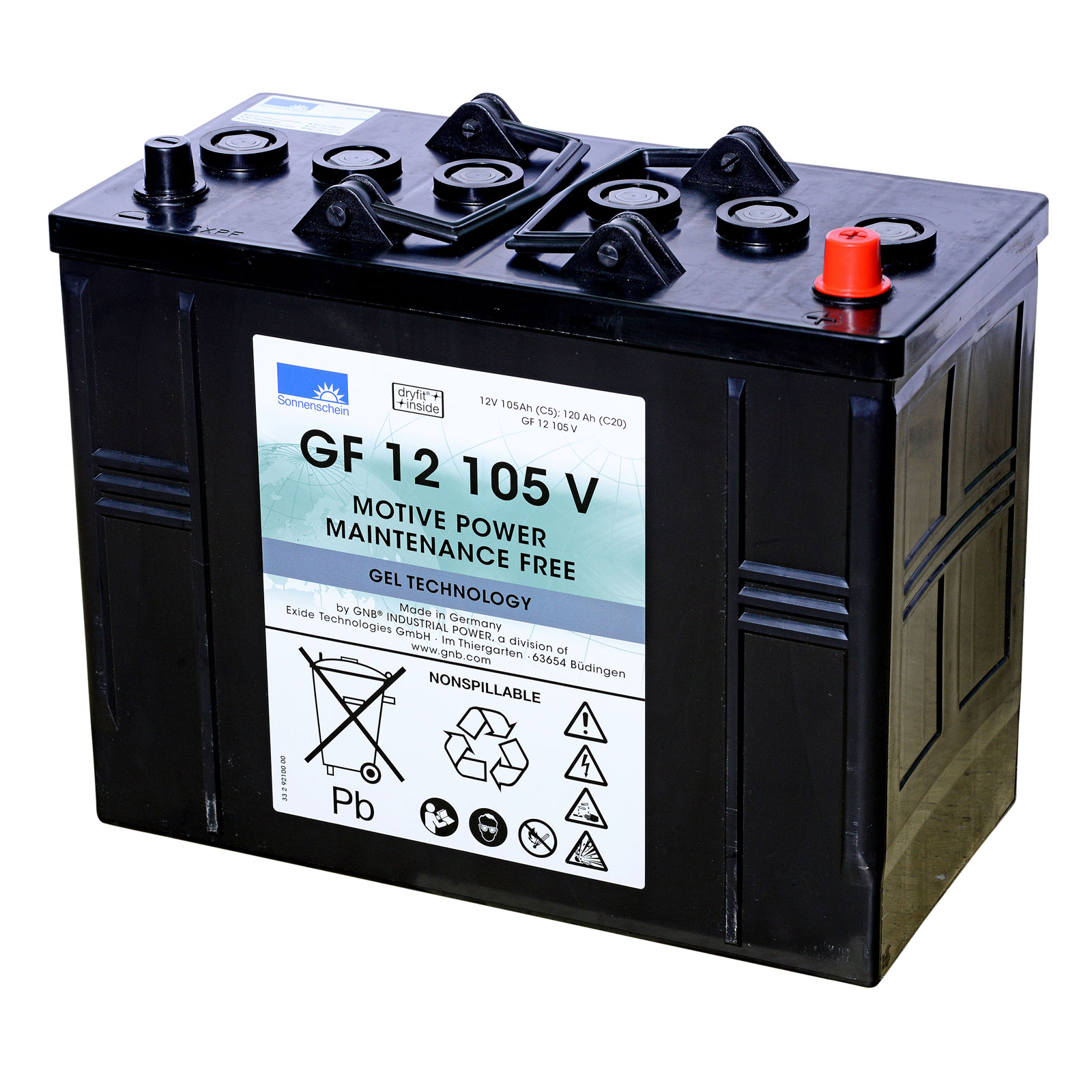 Antriebsbatterie 12V 105Ah Blei Gel  für Kärcher Reinigungsmaschinen