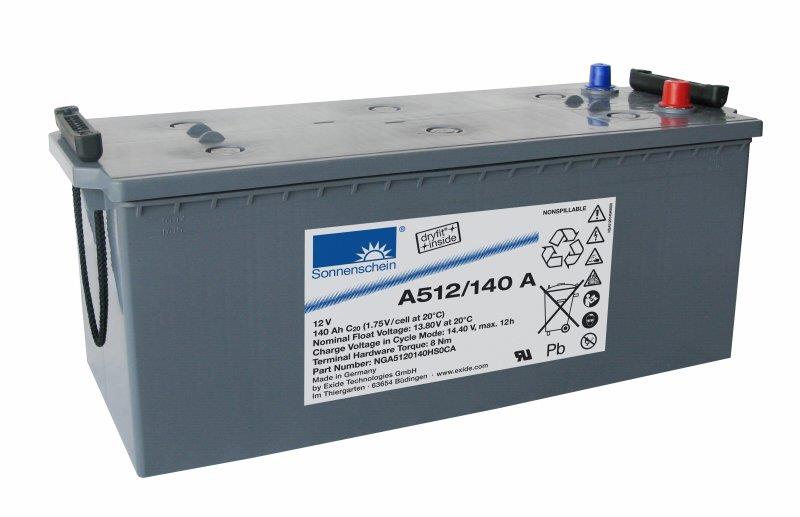 Exide Sonnenschein A512/140 A 12V 140Ah dryfit Blei-Gel-Akku VRLA