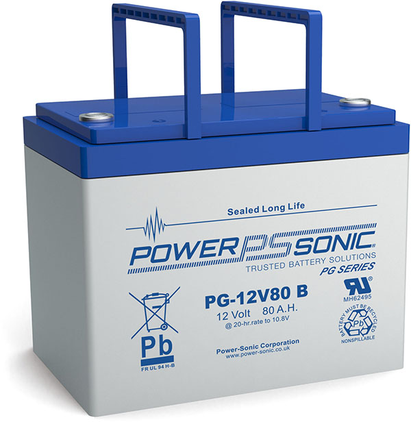 Powersonic PG-12V80 12V 80Ah Blei-Vlies Akku AGM VRLA 