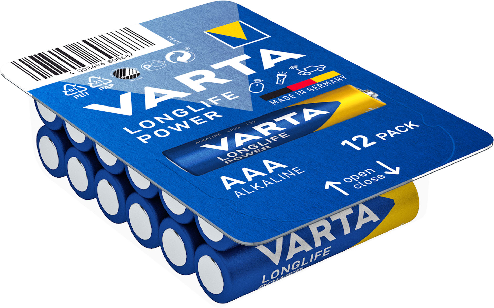 Varta Micro AAA Longlife Power Batterie 4703 LR03 Big Box (12er)