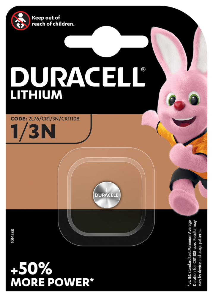Duracell Lithium DL 1/3N Fotobatterie CR11108 (1er Blister)  