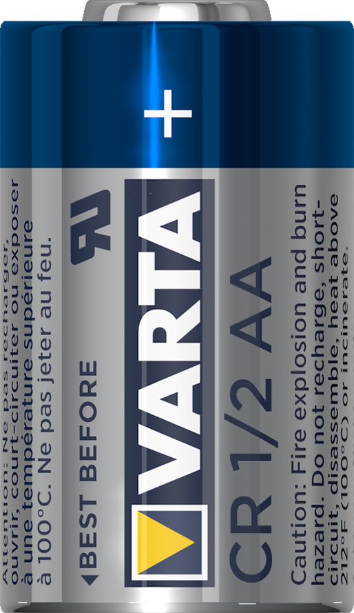 Varta Electronics CR 1/2 AA Lithium-Mangandioxid Batterie (1er Blister)  