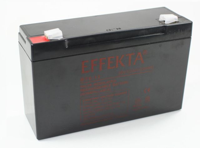 Effekta BT 6-12 6V 12Ah Blei Akku / Blei-Vlies Akku AGM VRLA