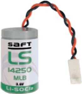 Saft LS 14250 MLB mit Litze und Stecker ER-1/2AA Industriezelle Lithium-Thionylchlorid Batterie  