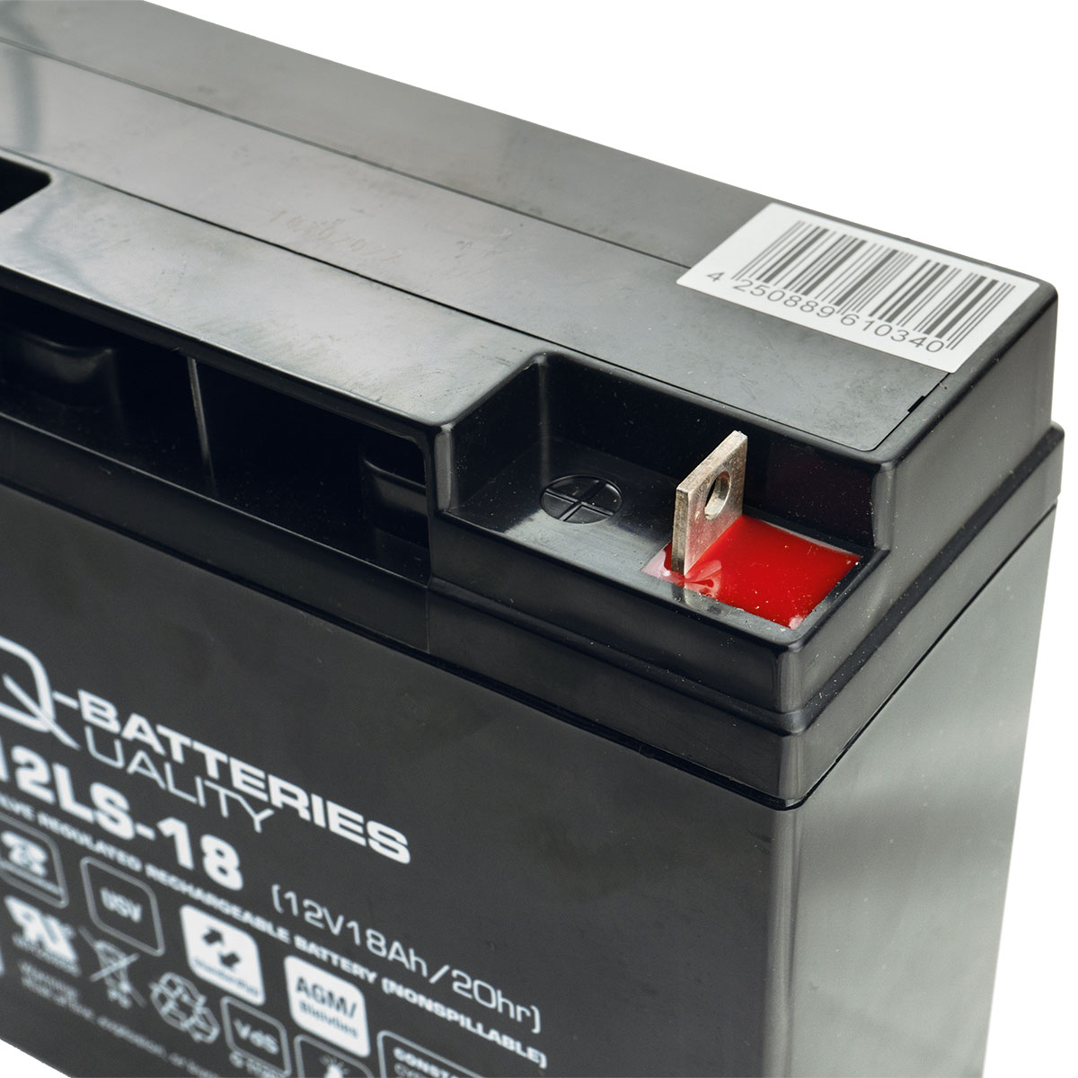 Q-Batteries 12LS-18 12V 18Ah Blei-Vlies-Akku / AGM VRLA mit VdS