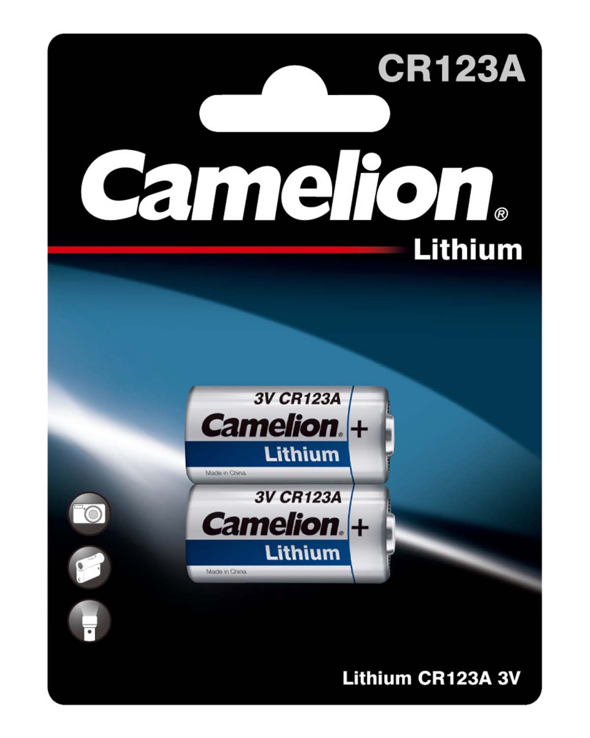 Camelion Lithium CR123A 3V Fotobatterie (2er Blister)  
