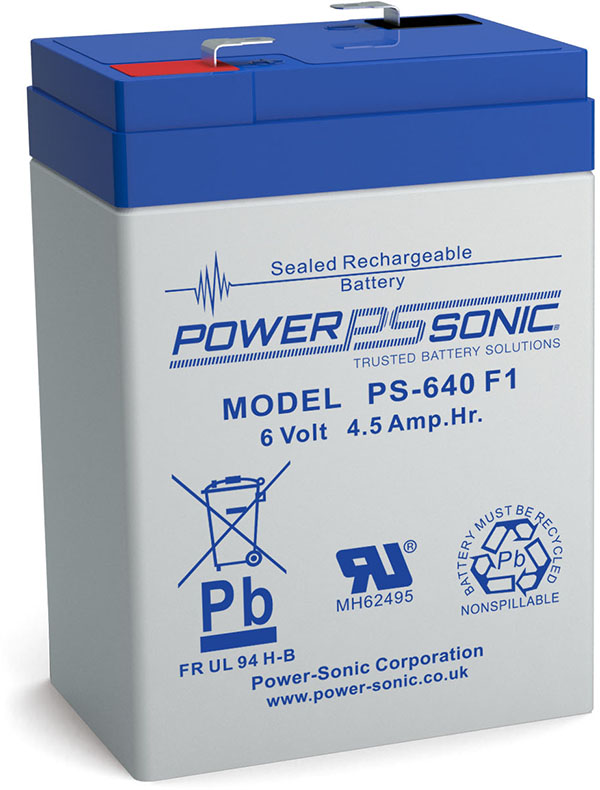 Powersonic PS 640 6V 4,5Ah Blei-Vlies Akku AGM VRLA