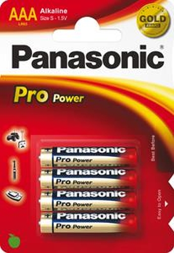 Panasonic Pro Power LR03 Micro AAA Alkaline Batterie (4er Blister)