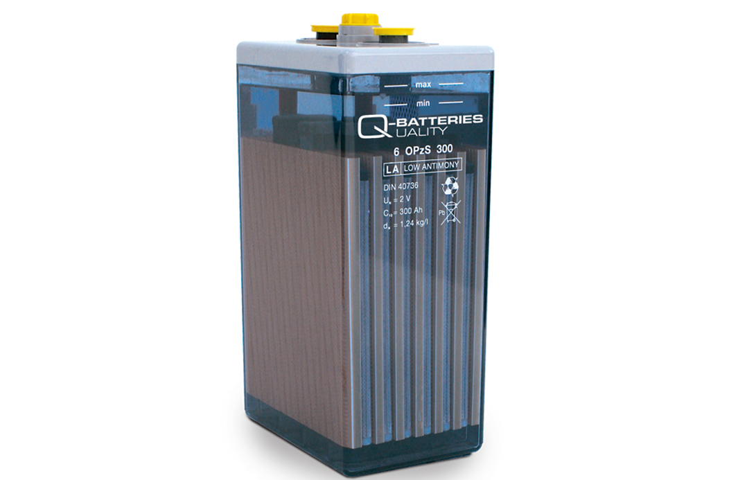 Q-Batteries 6V 3 OPzS 150 161 Ah (C10) stationäre OPzS-Batterie inkl. keramischer Stopfen