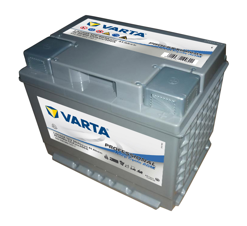 Varta LAD50A Professional Deep Cycle AGM Batterie 12V 50Ah 400A