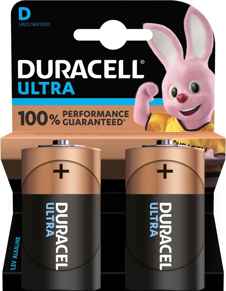 Duracell ULTRA LR20 Mono D Batterie MX 1300 (2er Blister)