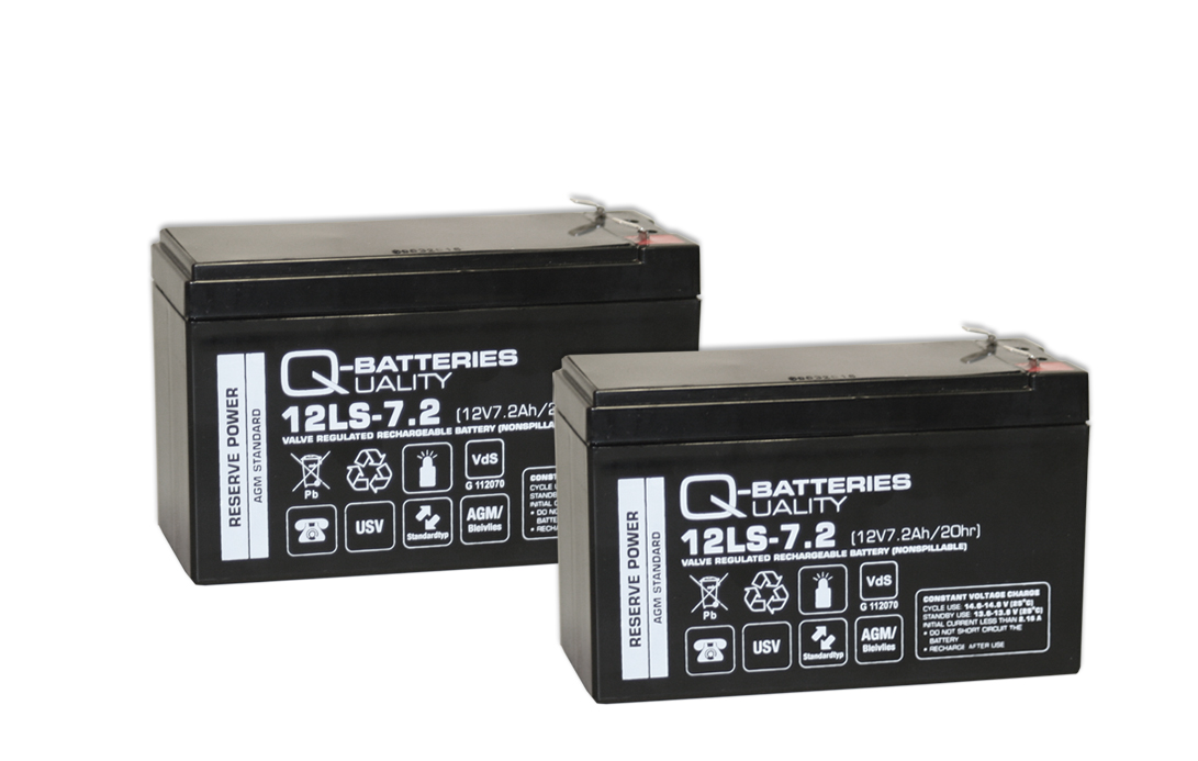 Ersatzbatterie für AEG Serie A/B 7,2Ah F2 Anschluss 2 Stk.