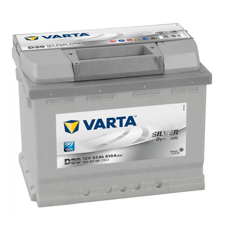 VARTA D39 Silver Dynamic 63Ah 610A Autobatterie 563 401 061