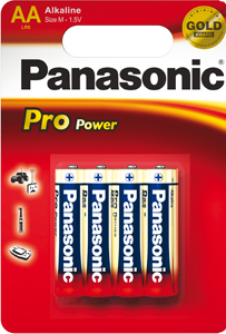 Panasonic Pro Power LR06 Mignon AA Alkaline Batterie (4er Blister)
