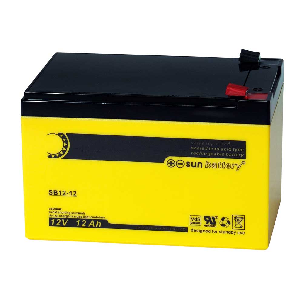 Sun Battery SB 12-12 V0 12V 12Ah (C20) AGM Batterie mit VdS