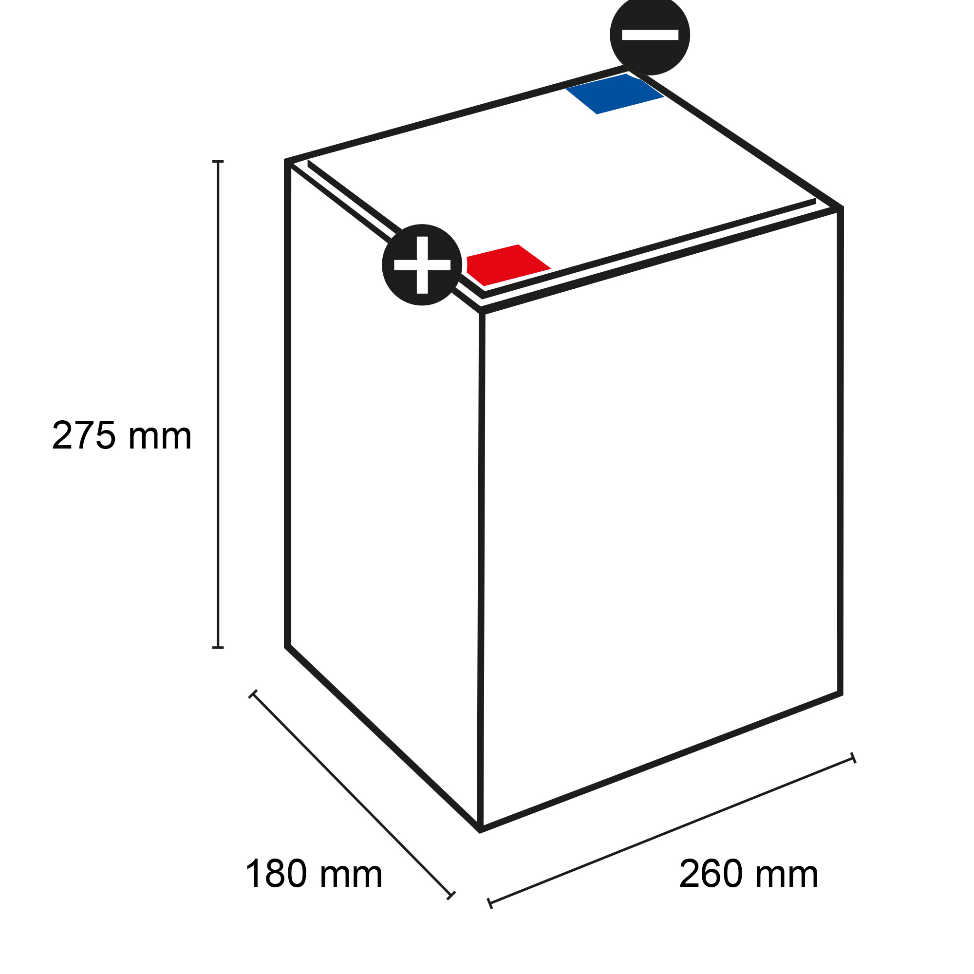 Q-Batteries 6TTB-225US 6V 225Ah (C20) geschlossene Blockbatterie, positive Röhrchenplatte