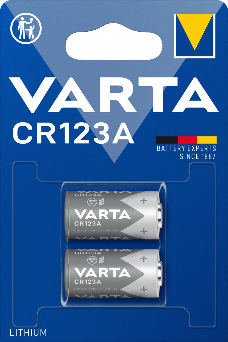 Varta Professional Lithium CR123A 3V Fotobatterie (2er Blister)  