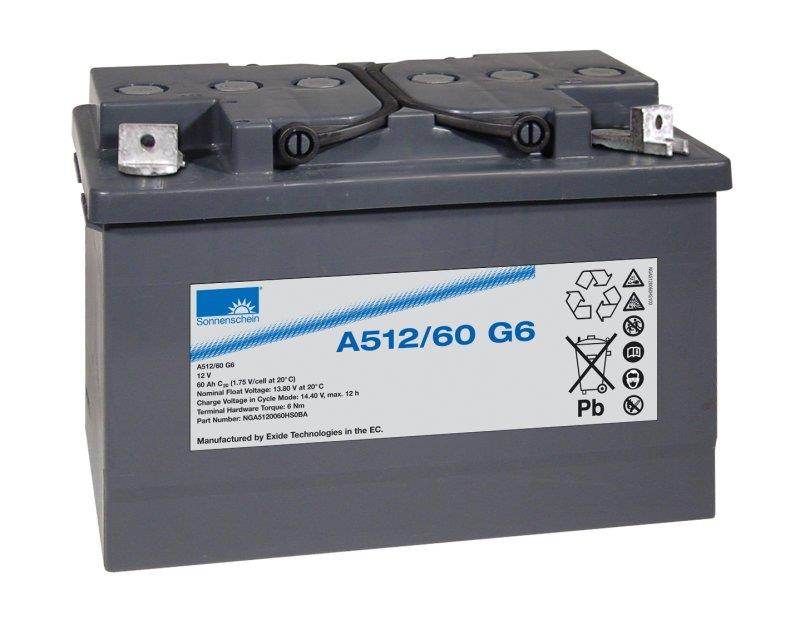 Exide Sonnenschein A512/60 G6 12V 60Ah dryfit Blei-Gel-Akku VRLA