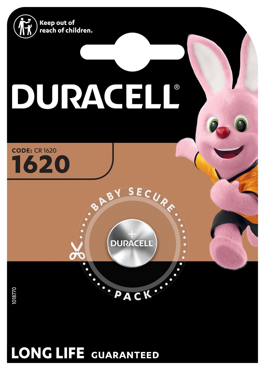 Duracell Lithium CR1620 Knopfzelle (1er Blister)  