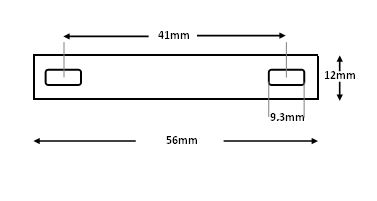 Flachverbinder Batterieverbinder 41mm M6