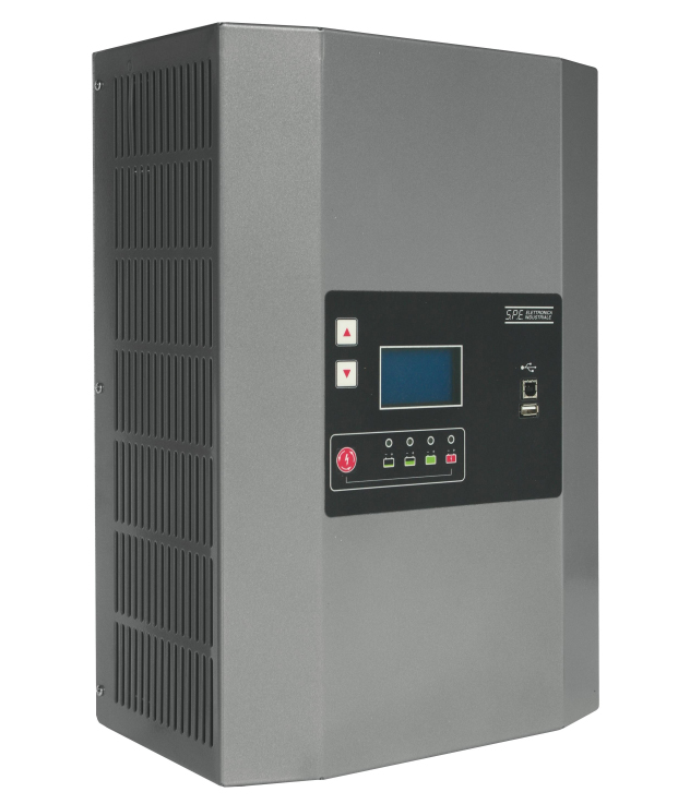 Q-Batteries energiesparendes Hochfrequenzladegerät 36V 40A by S.P.E. Charger GREEN2 inkl. Netzstecker- Ladekennlinie : Nassbatterien / PZS